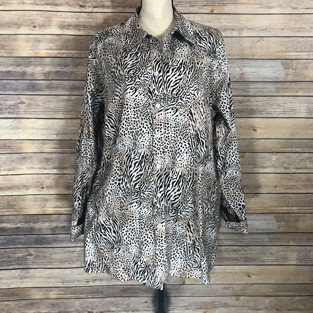 Gold Label Investments Animal Print Long Sleeve